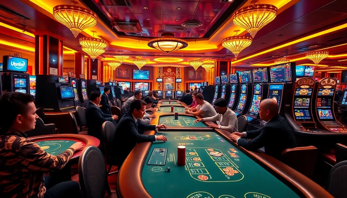 Experience thrilling gaming excitement at https://new88pm.com/ with diverse players and vibrant scenes.