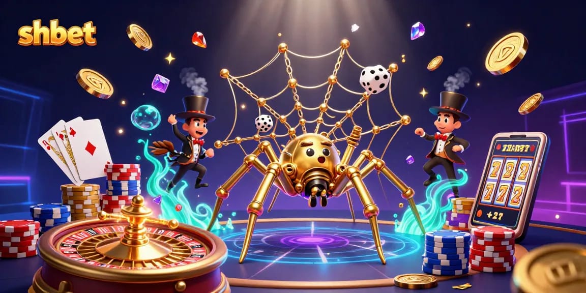 Engage with exciting games at shbet with a vibrant 3D casino scene showcasing fortune and fun.