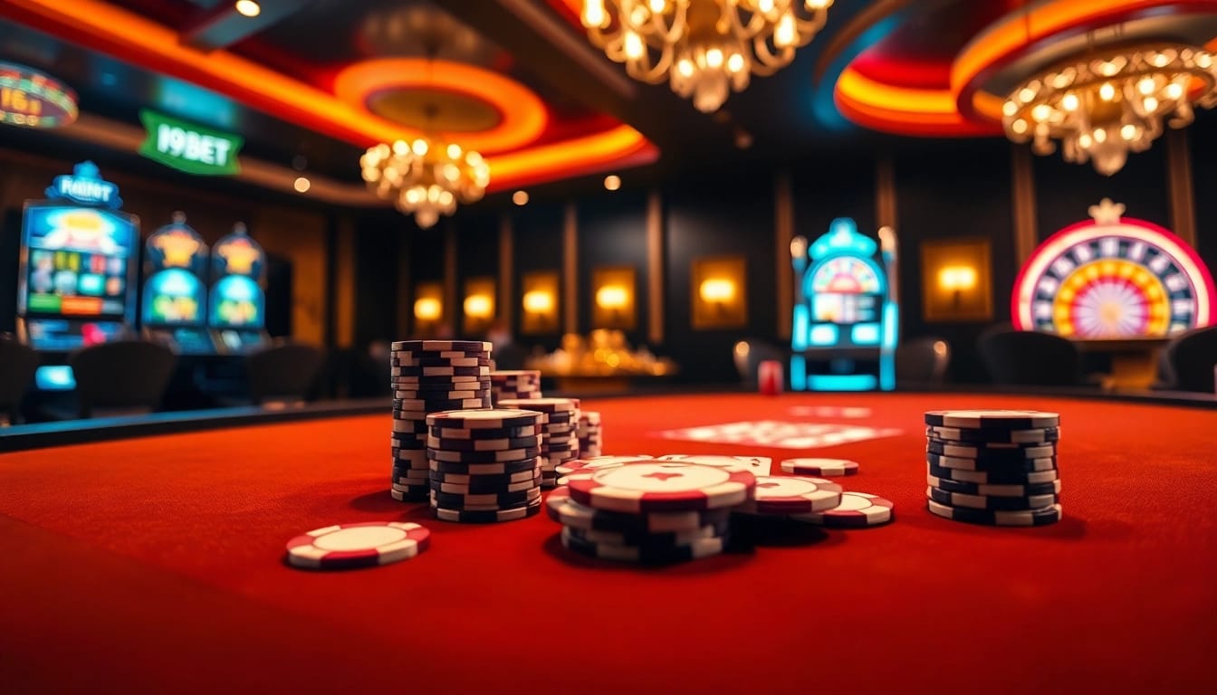 Experience thrilling poker action and luxury with i9bet's professional gaming atmosphere.