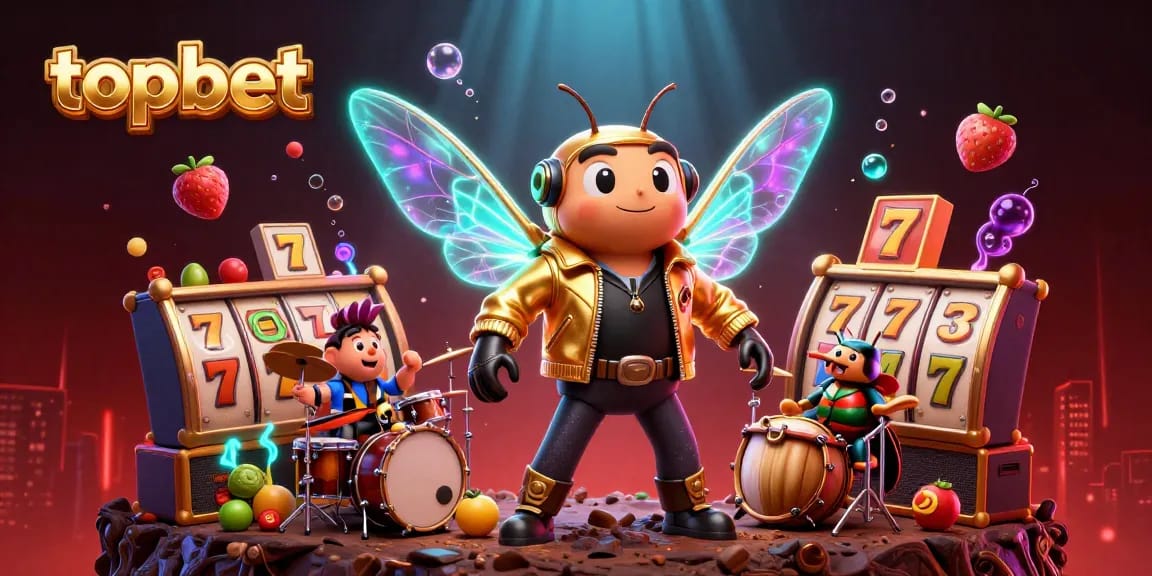 Experience topbet's vibrant slot adventure with dynamic 3D characters and magical game elements.