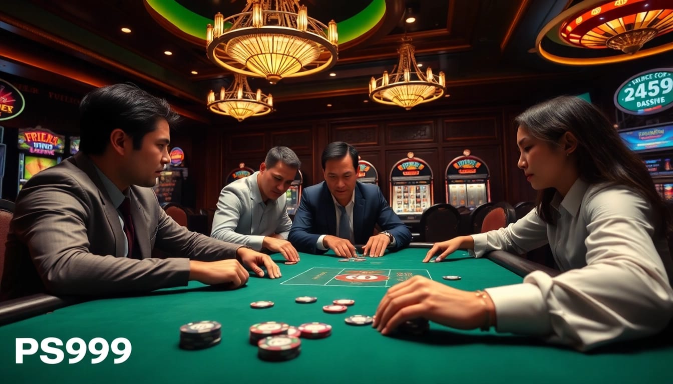 Experience the excitement of PS99 COM with engaging poker games and vibrant casino visuals.