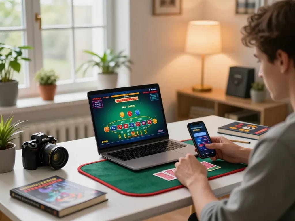 Player engaging in trang chủ S8 while strategizing bets on a live dealer game.