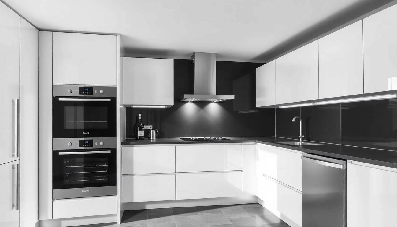 Explore high-quality уреди за вграждане that blend functionality with style in a contemporary kitchen setting.