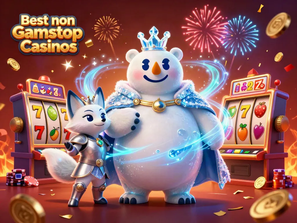Explore the exciting world of Best non Gamstop Casinos with this dynamic 3D illustration.