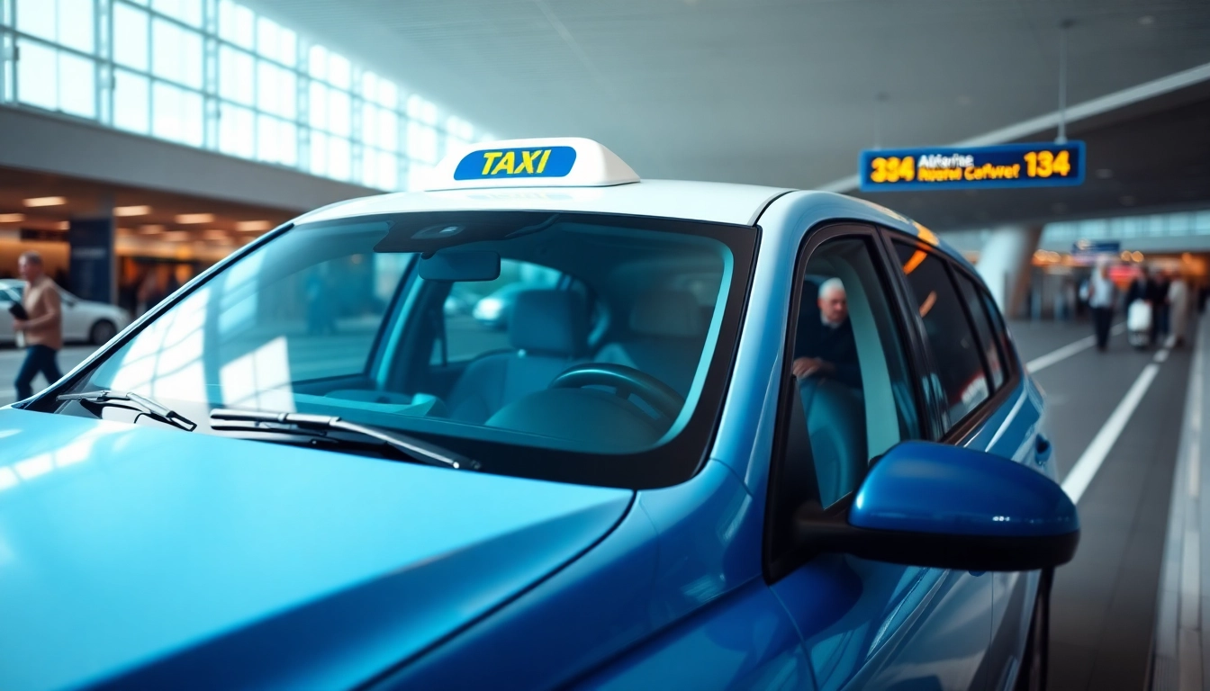 Taxi at Heathrow Airport showcasing reliability and professionalism.