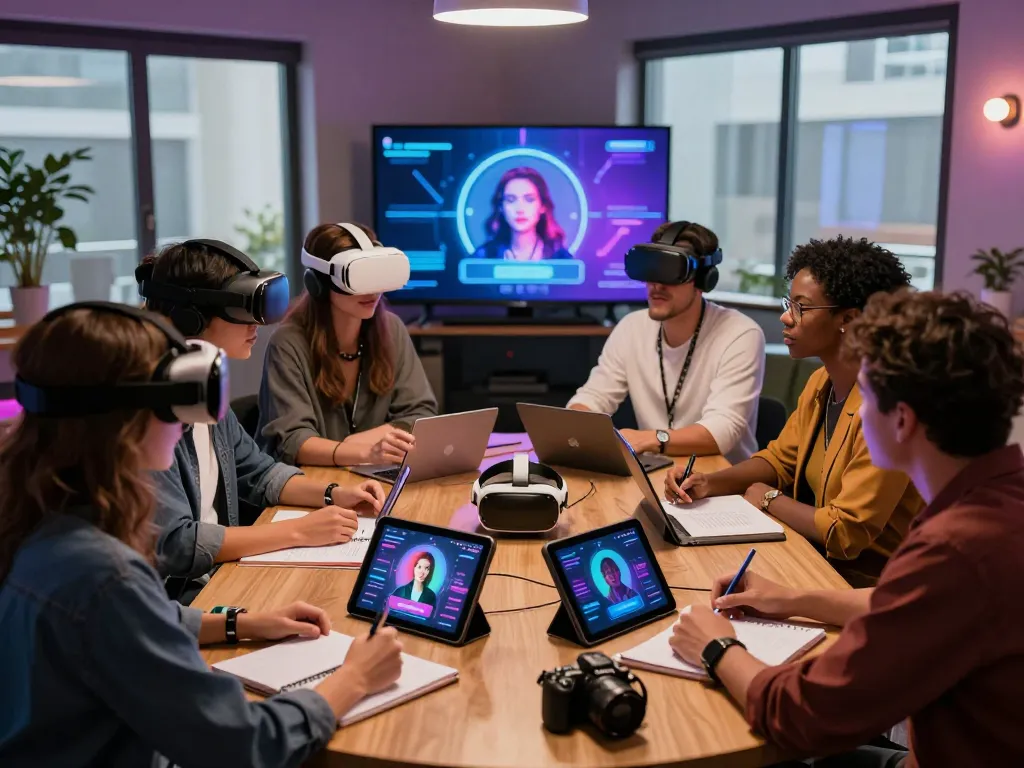 Engaged discussion on sex AI technology implications in a modern setting.