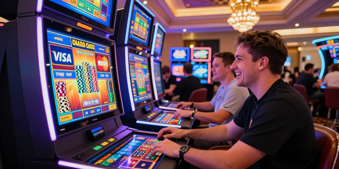 Experience seamless gameplay at credit card casinos like https://fimltd.co.uk, featuring vibrant slot interfaces and lively player interactions.