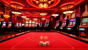 Experience the thrill of nhà cái rr88 with engaging gaming tables and vibrant slot machines.