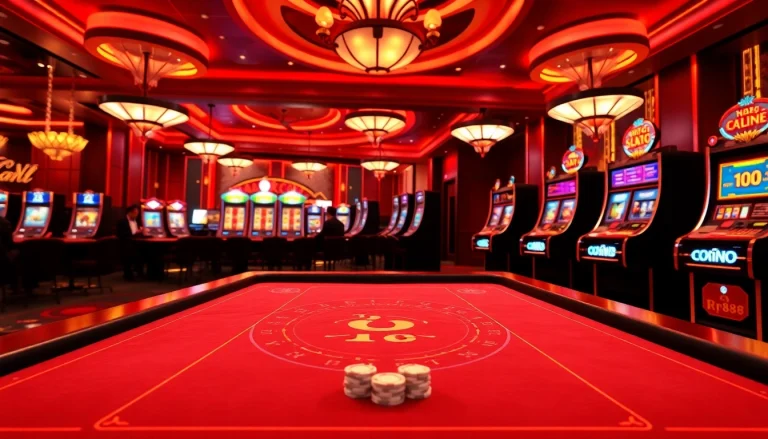 Experience the thrill of nhà cái rr88 with engaging gaming tables and vibrant slot machines.