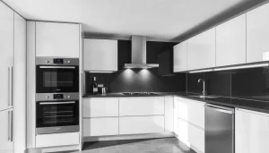 Explore high-quality уреди за вграждане that blend functionality with style in a contemporary kitchen setting.