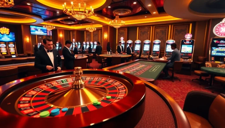 Win big at https://rr88it.com/ with an exciting casino scene featuring roulette and poker tables.