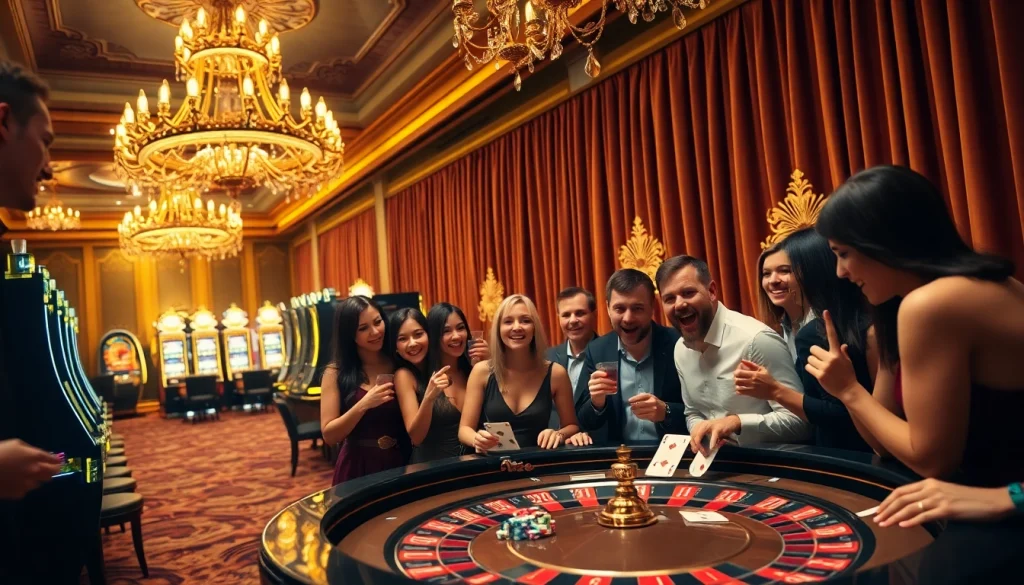 Engage with a vibrant casino ambiance at https://kingarthurcafe.com/menu featuring gaming tables and excited players.