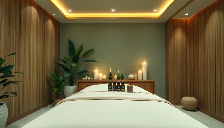 Spa Ads featuring a tranquil massage room with calming ambiance and luxurious decor.