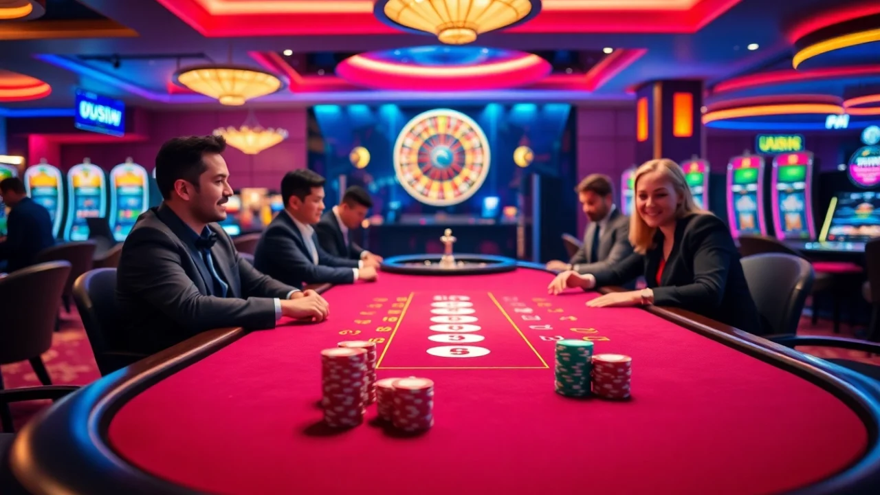 Experience the thrill of winning at uu88.com with vibrant casino games and excited players.