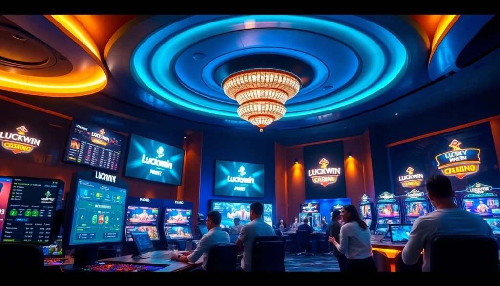 Exciting Luckywin online casino gaming interface showcasing vibrant betting options and player engagement.