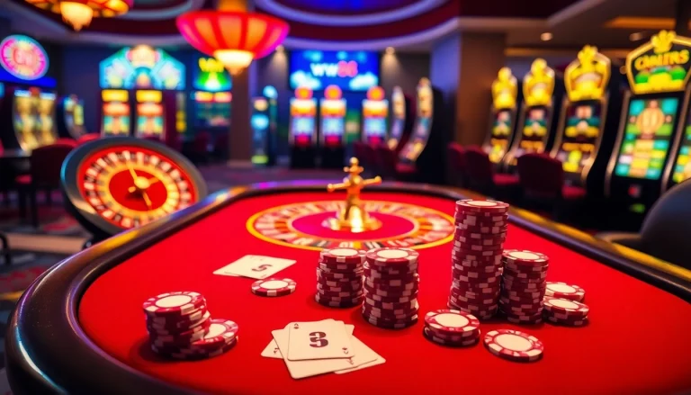 Experience thrilling gameplay with link vào ww88 at a vibrant casino setting.