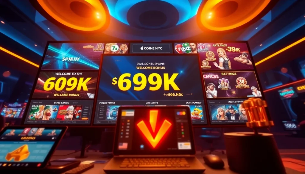 Explore the vibrant S666.nyc online gambling platform with exciting game displays and promotional offers.