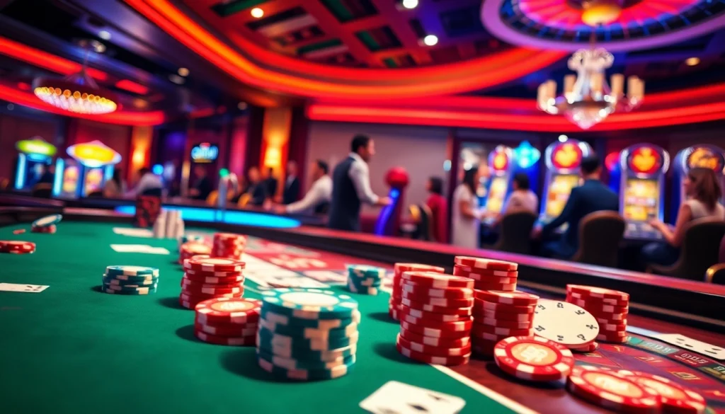 Engage with sumvip's captivating casino atmosphere filled with vibrant games and luxury.