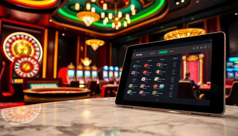XIN 88 bet options displayed on a luxurious casino interface with vibrant games and players.