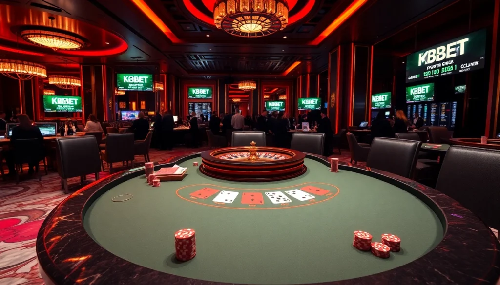 Join the excitement at KBBET with thrilling poker games and vibrant casino elements.