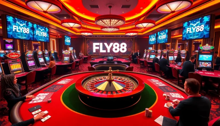 FLY88 provides an exhilarating casino experience with vibrant poker tables and dynamic gameplay.