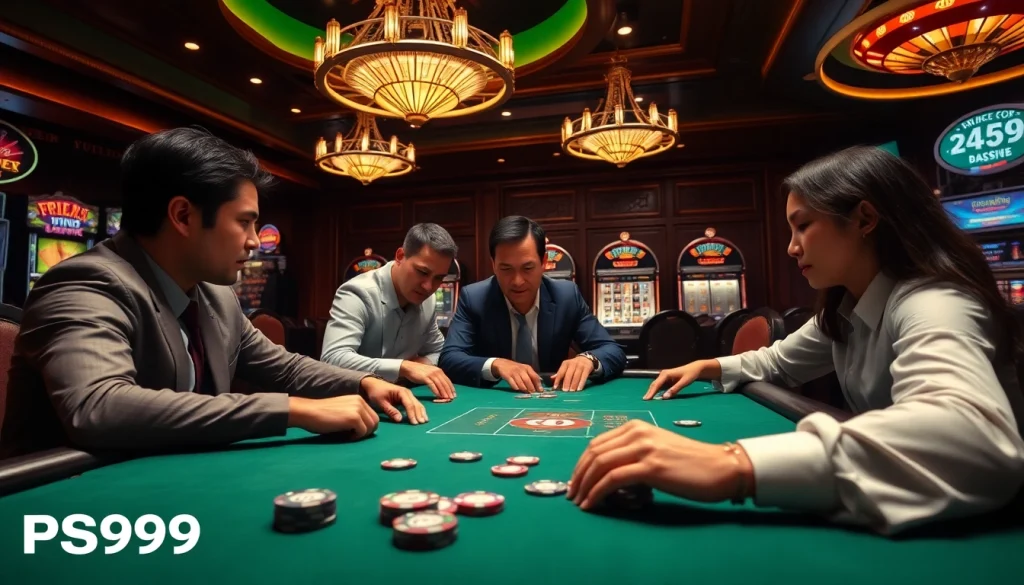 Experience the excitement of PS99 COM with engaging poker games and vibrant casino visuals.