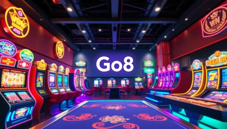Exciting online gaming experience at Go8 featuring diverse casino options.