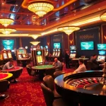 Players enjoying an exciting experience at MM88.global casino tables, immersed in luxury gaming.