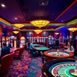 Engaging scene of gamblers enjoying games at a luxurious casino, featuring elements from https://gg88.tech/