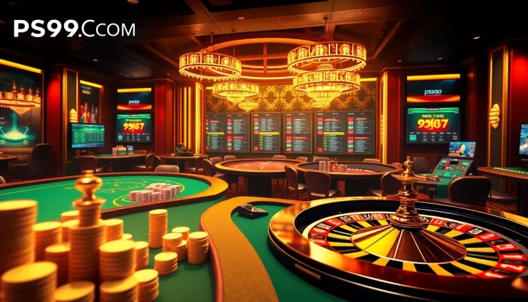 Engaging gameplay experience at PS99 COM with vibrant casino elements and professional ambiance.