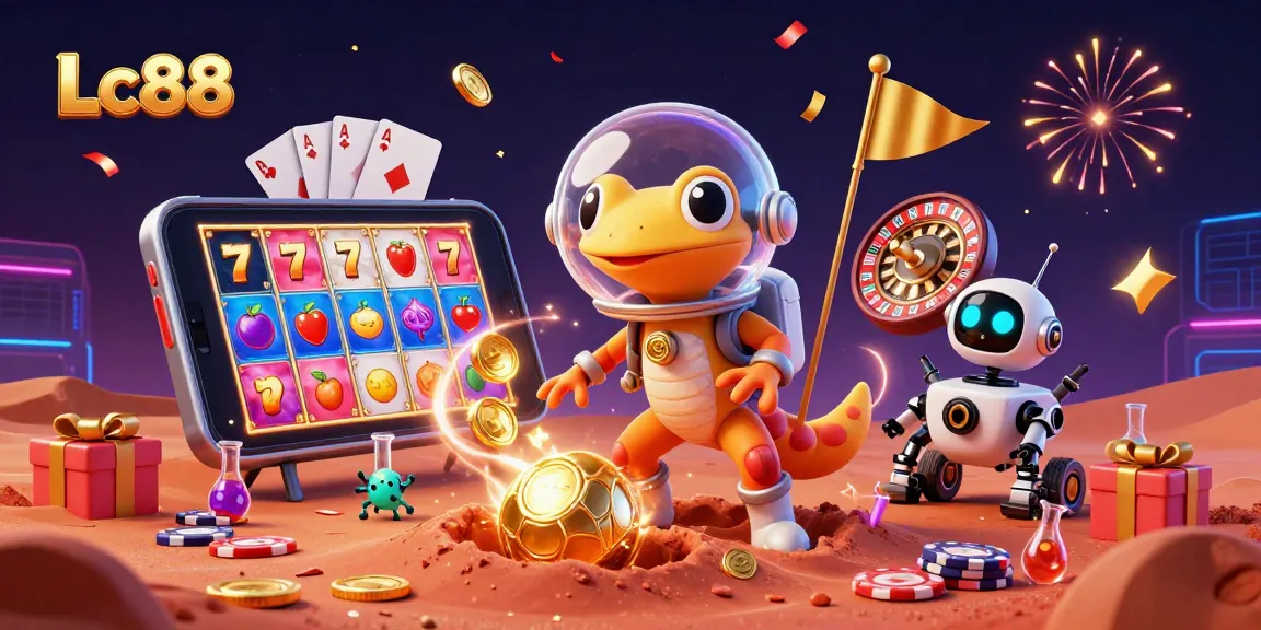 Engage with Lc88's vibrant casino adventure featuring alien characters and thrilling games.