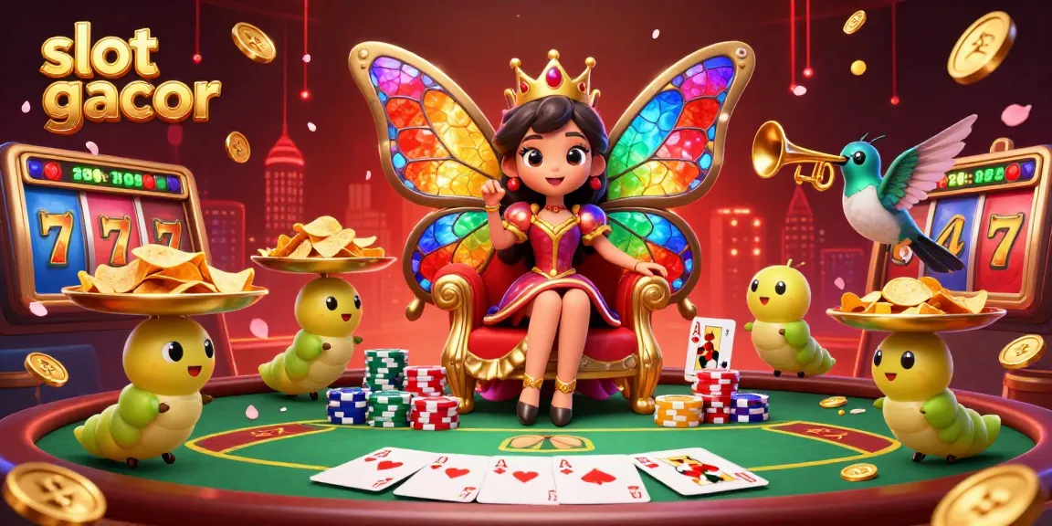 Spin the slot gacor reels to chase jackpots amidst a vibrant casino scene.
